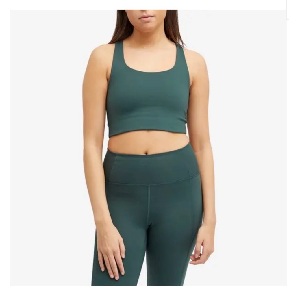 Girlfriend Collective Paloma bralette Deep Green Sports Bra